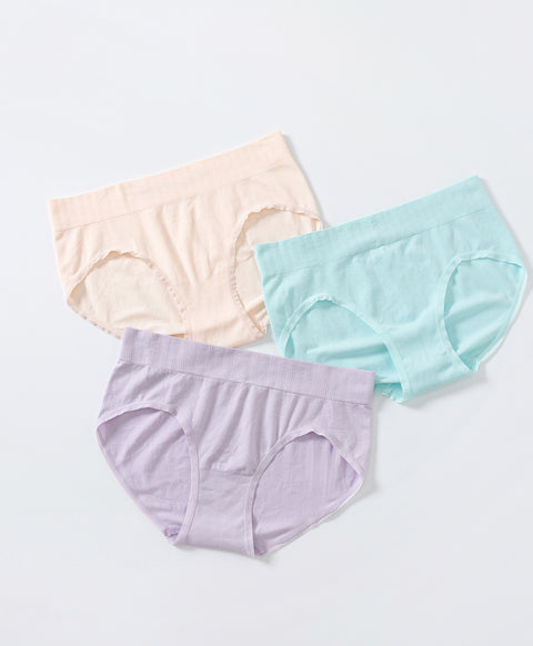 Smooth Seamless Knit Low Waist Midi Panties