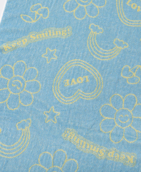 Keep Smiling Mono Bath Towel