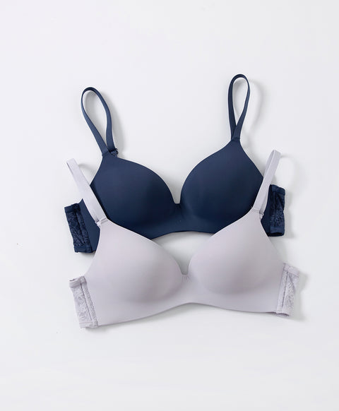 Comfy Feminine Wireless Triangle Lightly-Lined Bra