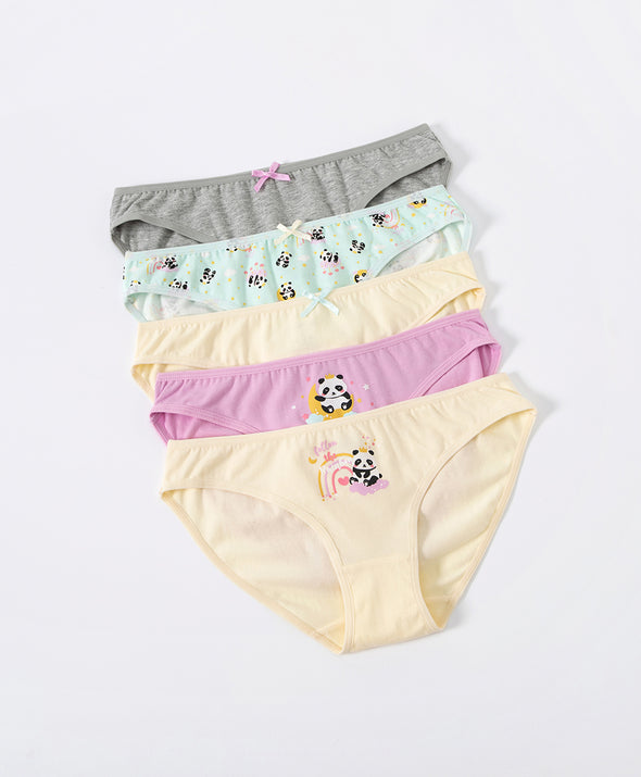 Hello Panda Graphic 5-pack Mini Panties