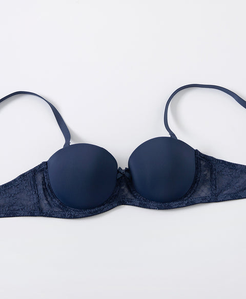 Comfy Feminine 1/2 Cup Push-Up Underwired Multiway Bra