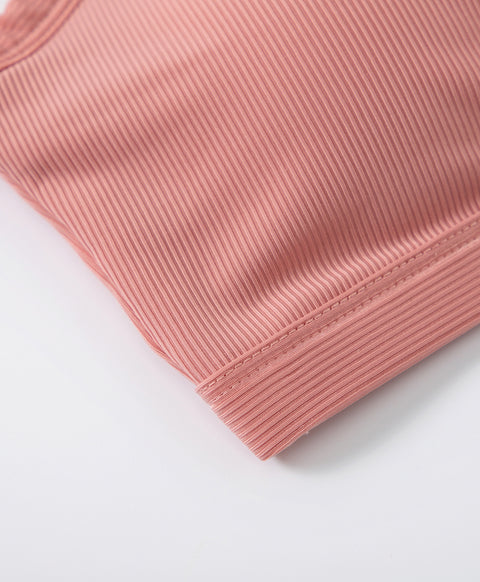 Seamless Rib Pull-over U-Back Vest