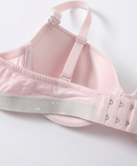 Viscose Contrast Cute Underbust Band 3/4 Cup Wired Bra