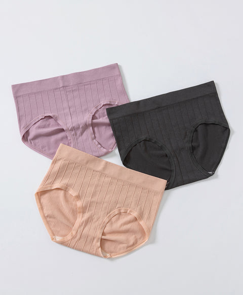 Seamless Knit Flow Mid Waist Hipster Panties