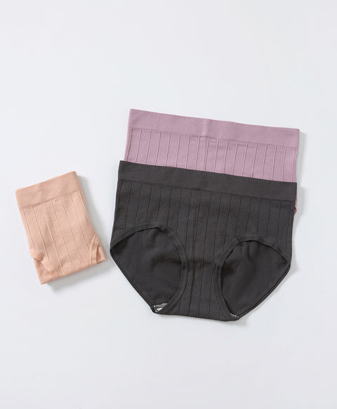 Seamless Knit Flow Mid Waist Hipster Panties