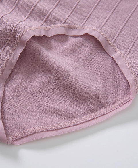 Seamless Knit Flow Mid Waist Hipster Panties