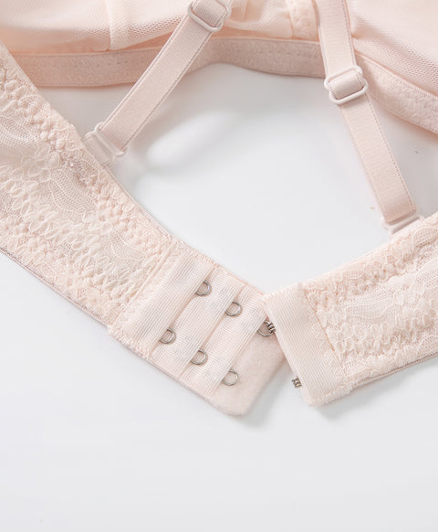 Elegant Floral Lace Triangle Bralette with Back Hook