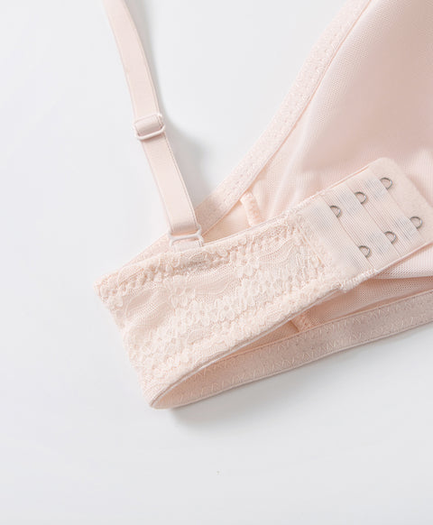 Elegant Floral Lace Triangle Bralette with Back Hook