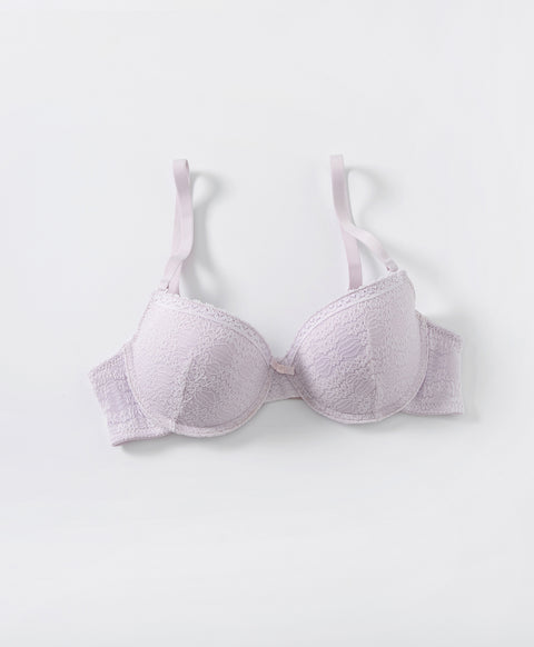 Elegant Floral Lace Underwired 3/4 Cup Bra