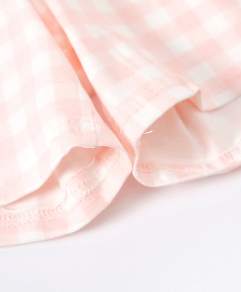 Junior Checkers Bunny GIRLS Top & Shorts PJ Set