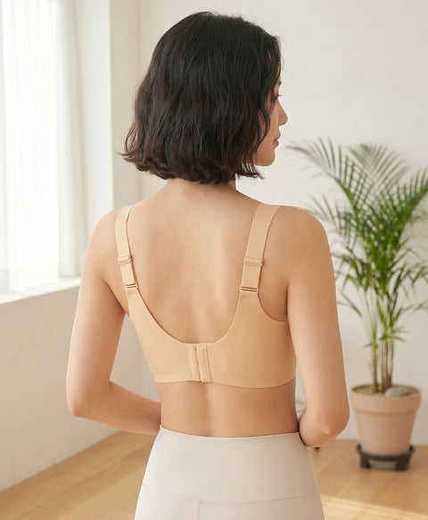 Marshmallow Kiss V-Neck Wireless Bra with Adjustable Straps