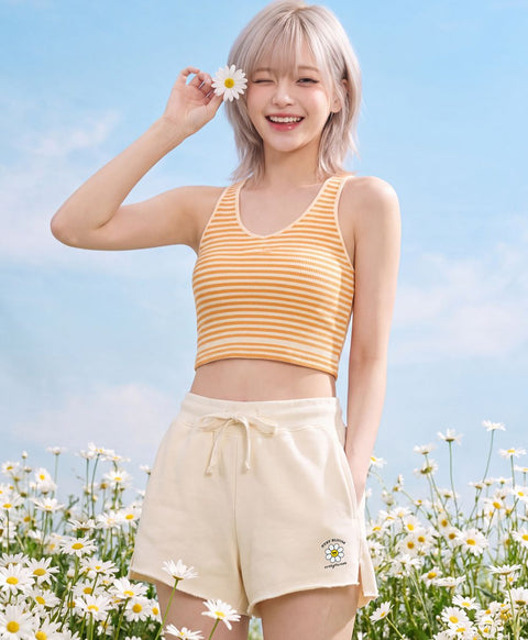 Stay Bloom Drawstring Sweatshorts