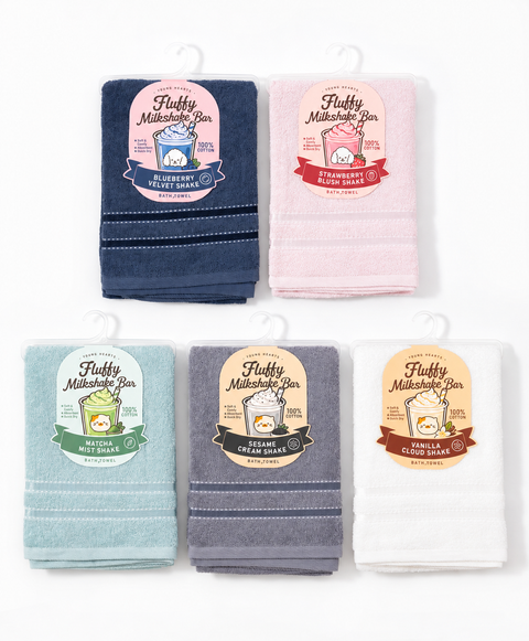 Fluffy Milkshake Bar Basic Cotton Bath Towel (1pc)