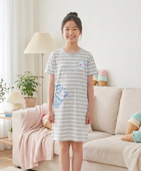 Junior Heart Gelato Short Sleeves Tee Sleep Dress