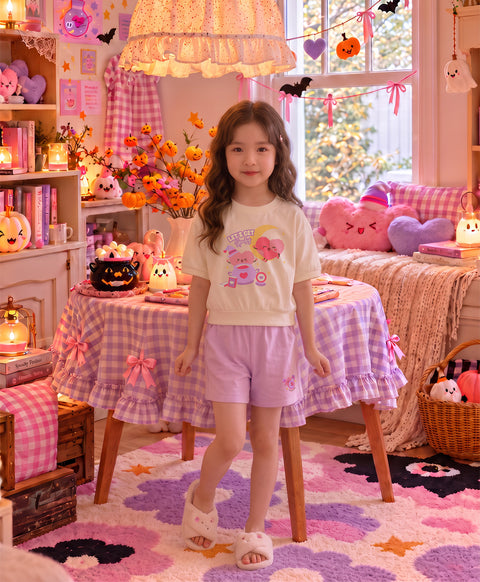 Junior Let's Get Spooky Potion Short Sleeves Top & Shorts Sleep Set