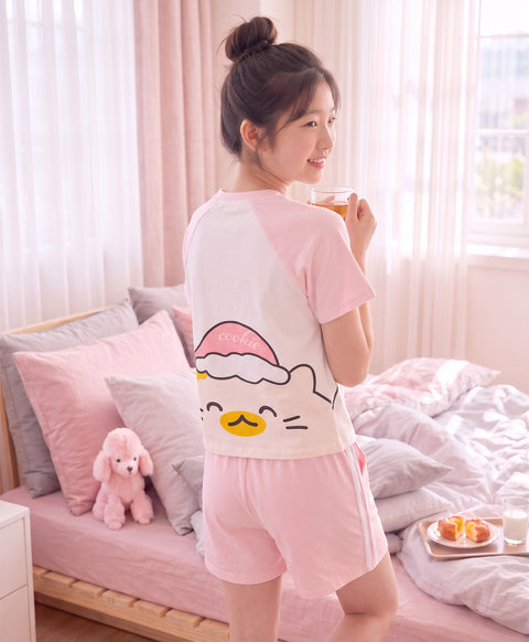 Junior Morning Harmony Short Sleeves Top & Shorts Sleep Set
