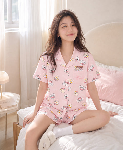 Morning Harmony Short Sleeves PJ Top & Shorts Set