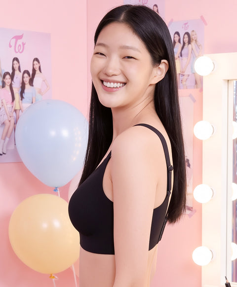 Marshmallow Kiss: Mirror Skin Full Coverage V-Neck Wireless Bra With Adjustable Straps (Fuller Figure) – New & Improved