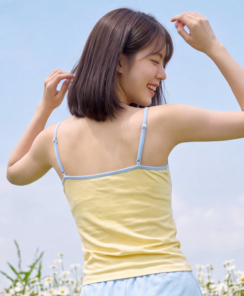 Stay Bloom Padded Contrast Camisole Top