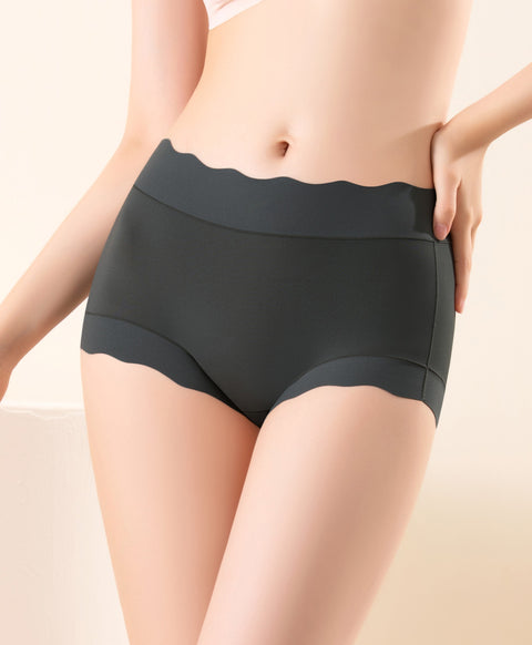 One Size Super Stretchable Seamless Mid Waist Hipster Panties