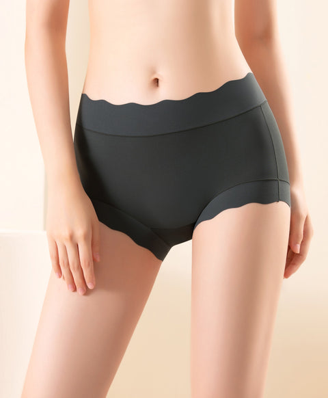 One Size Super Stretchable Seamless Mid Waist Hipster Panties