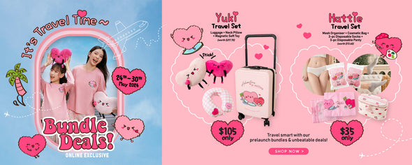 Yuki & Hattie Travel Essential Bundle Sets (ONLINE EXCLUSIVE)