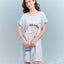 Joyful Moment Microfiber Short Sleeves Sleep Dress