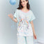 Believe in Magic Short Sleeves Microfiber Top & Bottom Sleep Set