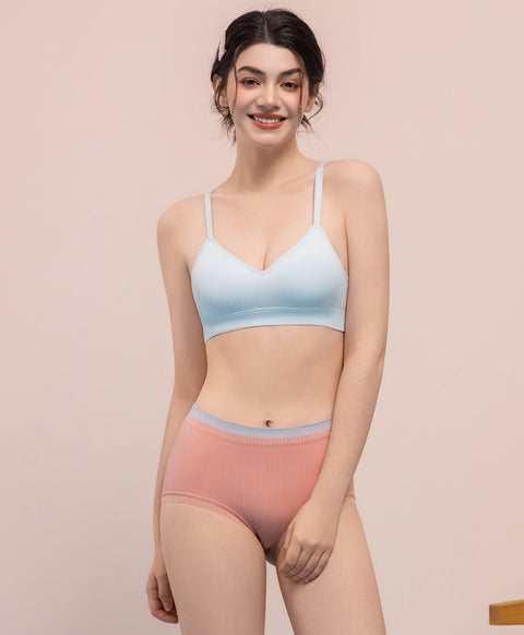 Lacey Seamless Mid Waist Hipster Panties