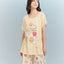 May Life Smile More Short Sleeves Microfiber Top & Bottom Sleep Set