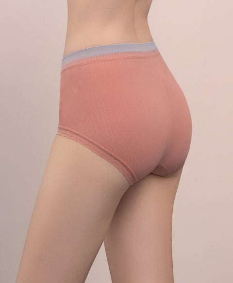 Lacey Seamless Mid Waist Hipster Panties