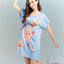 Sunny Bear Microfiber Short Sleeves Sleep Dress