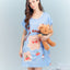 Sunny Bear Microfiber Short Sleeves Sleep Dress