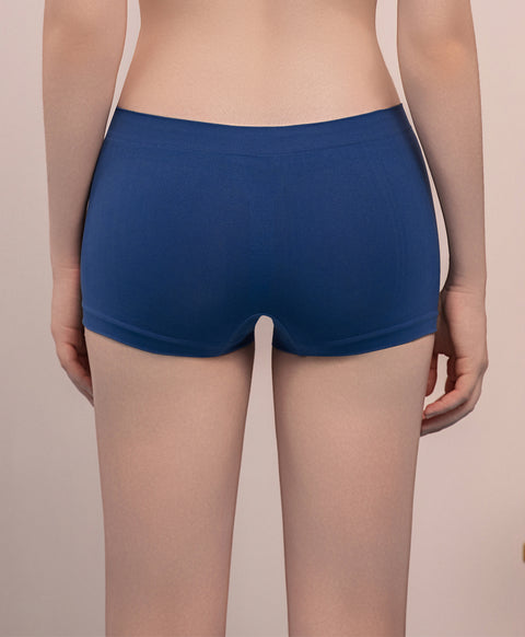 Simple Seamless Mid Waist Boxshorts Panties