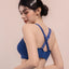 Seamless Pull Over Cross Back Wireless Sports Bra with Back Hooks