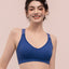 Seamless Pull Over Cross Back Wireless Sports Bra with Back Hooks