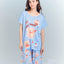 Sunny Bear Short Sleeves Microfiber Top & Bottom Sleep Set