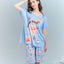 Sunny Bear Short Sleeves Microfiber Top & Bottom Sleep Set
