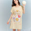 May Life Smile More Microfiber Short Sleeves Sleep Dress