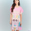 Tropical Vibes Microfiber Short Sleeves Sleep Dress