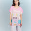 Tropical Vibes Short Sleeves Microfiber Top & Bottom Sleep Set