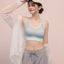 Stripe Seamless Wireless Pull Over Vest