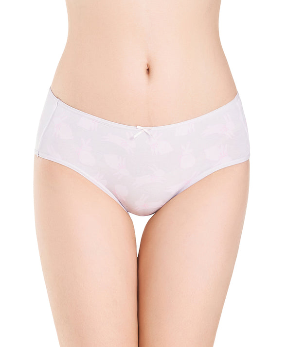 Bunny with Bow Cotton Spandex 2pcs pack Midi Sanitary Panties