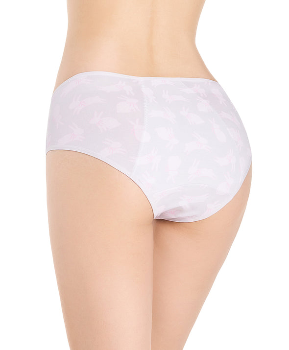 Bunny with Bow Cotton Spandex 2pcs pack Midi Sanitary Panties