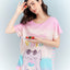 Tropical Vibes Short Sleeves Microfiber Top & Bottom Sleep Set