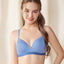 Viscose Contrast Cute Underbust Band Triangle Cup Wireless Bra