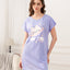 Kitty Planet Short Sleeves Polyester Cotton Sleep Dress