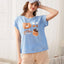 Coffee Bear Short Sleeves Polyester Cotton Top & Bottom Sleep Set