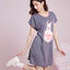 Galaxy Vibes Short Sleeves Polyester Cotton Sleep Dress