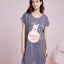 Galaxy Vibes Short Sleeves Polyester Cotton Sleep Dress